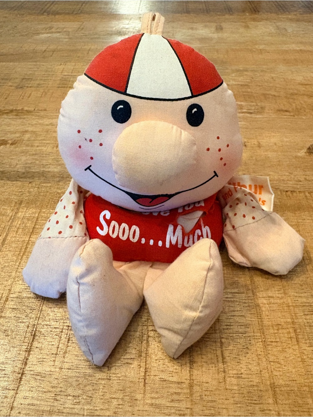Wilbur and friends RUSS I love you so much plush stuffed doll red shirt